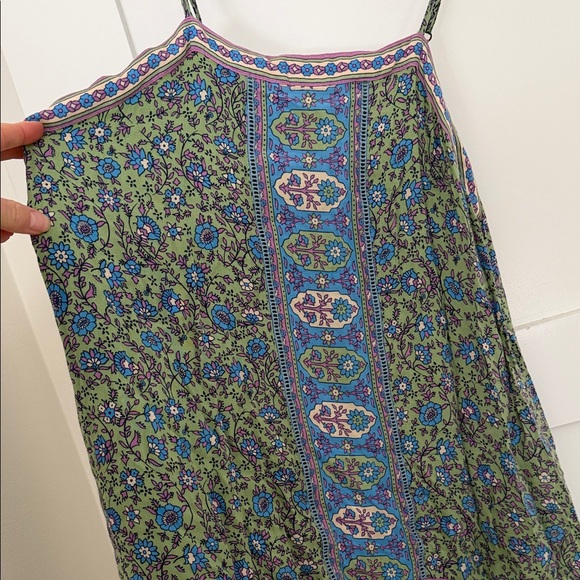 Spell Blue and Green Patterned Mini Dress - Picture 2 of 5